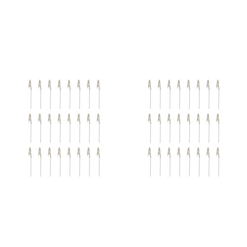 200Stk Clips Metall Drahtclip Memo Karten Halter Silber 2