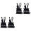 4Pcs Black Iron Bookends Kids Book Holders for Daily Use 2