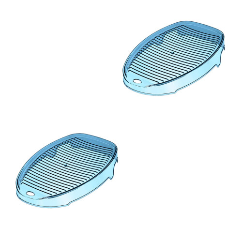 2Pcs Portable Blue Plastic Washboard for Baby Clothes Dormitory Use 1