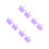 4Pcs Lavender Silicone Finger Separator Nail Brush Manicure Tool Set 6