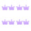 4Pcs Lavender Silicone Finger Separator Nail Brush Manicure Tool Set 4
