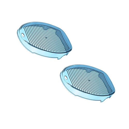 2Pcs Portable Blue Plastic Washboard for Baby Clothes Dormitory Use 2