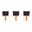 3Pcs Multifunctional Barber Neck Duster Brush Soft Wood Handle Khaki 8
