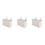 3Pcs Felt Fabric Bedside Storage Bag White Hanging Organizer 6