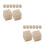 16Pcs Solid Wood Baking Flower Nail Bases DIY Cake Decorating Stand 4