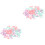 100Pcs Push Pins for Cork Board and Map Plastic Steel Assorted 3