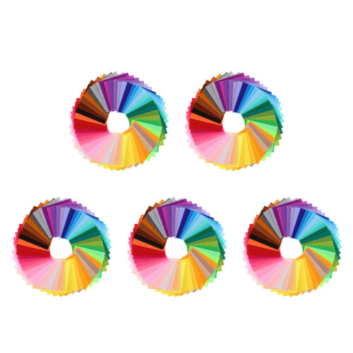 250Pcs Soft Assorted Felt Fabric Sheets Easy Cut DIY Patchwork Craft 2