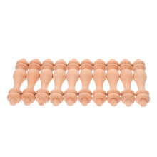 20Pcs Small Beige Roman Column Finials for Home Railings and Craft Use