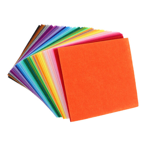 250Pcs Soft Assorted Felt Fabric Sheets Easy Cut DIY Patchwork Craft 1