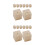 16Pcs Solid Wood Baking Flower Nail Bases DIY Cake Decorating Stand 10