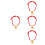 4Pcs Unique Multi Pet Necklace Adjustable Collar for Dogs and Cats 5