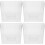 4Pcs Transparent Acrylic Pamphlets Display Stand Clear Wall Mount Rack 6