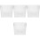 4Pcs Transparent Acrylic Pamphlets Display Stand Clear Wall Mount Rack 4