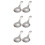 6Pcs Cream Spoon Stainless Steel Creative Tableware 8