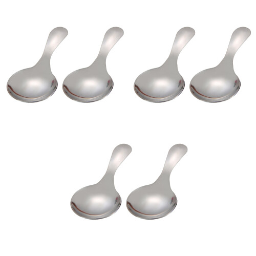 6Pcs Cream Spoon Stainless Steel Creative Tableware 2