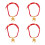 4Pcs Unique Multi Pet Necklace Adjustable Collar for Dogs and Cats 6