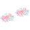 100Pcs Push Pins for Cork Board and Map Plastic Steel Assorted 4