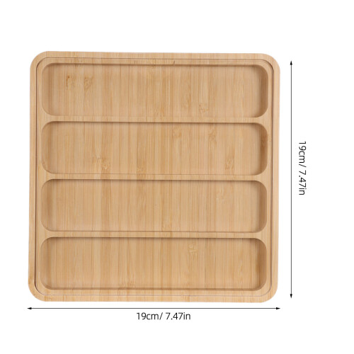 Durable Bamboo Watch Band Storage Box with Acrylic Display Cover 1