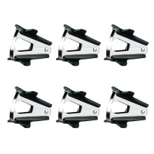 18Pcs Black Handheld Staple Remover with Plastic Cap