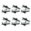 18Pcs Black Handheld Staple Remover with Plastic Cap 1