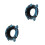 2Pcs Blue Silicone Watch Accessories Durable Protective Shell 4