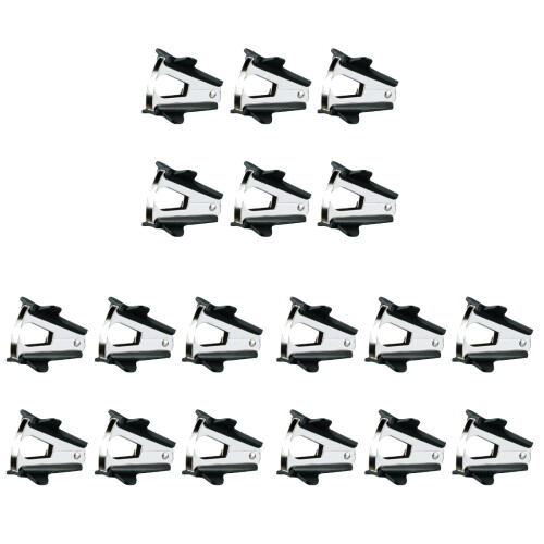 18Pcs Black Handheld Staple Remover with Plastic Cap 1
