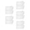 10Pcs Smooth Surface White Dry Erase Wall Decals Easy Apply Removable 10
