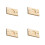 4Pcs Wood Dumpling Press for Pierogi Ravioli Empanada Maker 4