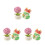 6Pcs Assorted Color Resin Snake Year Figurines Car Dashboard Decor 4