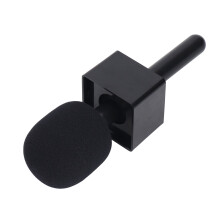 Stand Holder for Mic 1/2, Flag Mount, ABS Black