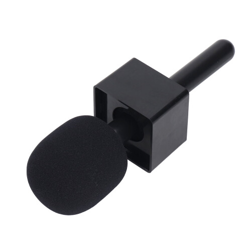 Stand Holder for Mic 1/2, Flag Mount, ABS Black