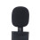 Stand Holder for Mic 1/2, Flag Mount, ABS Black 15