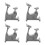 4Pcs Durable Plastic Mini Exercise Bike Models for Dollhouse Display 5