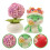 6Pcs Assorted Color Resin Snake Year Figurines Car Dashboard Decor 11