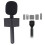 Stand Holder for Mic 1/2, Flag Mount, ABS Black 8