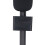 Stand Holder for Mic 1/2, Flag Mount, ABS Black 13