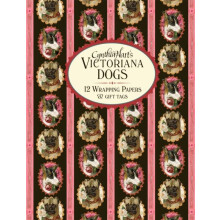 Cynthia Harts Victoriana Dogs 12 Wrapping Papers and Gift Tags by Cynt