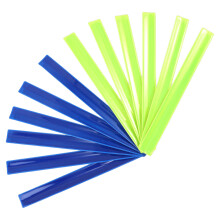 24Stk Mehrfarbige Reflektierende Slap Wristbands Für Nachtaktivitäten