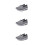 3Paare Damen Freizeitschuhe Graue Mesh Sneaker Mit Dickem Sohlenprofil 5