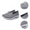 3Paare Damen Freizeitschuhe Graue Mesh Sneaker Mit Dickem Sohlenprofil 11
