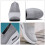 3Paare Damen Freizeitschuhe Graue Mesh Sneaker Mit Dickem Sohlenprofil 3