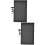 2Stk Schwarzer Metall Mikrofonsupport Halter Stabil Rutschfest 9