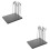 2Sets Assorted Color DIY Model Coloring Clip Holder with Durable Base 8
