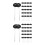100Sets Outdoor U-Förmige Metall Pflöcke Gartenbau 8