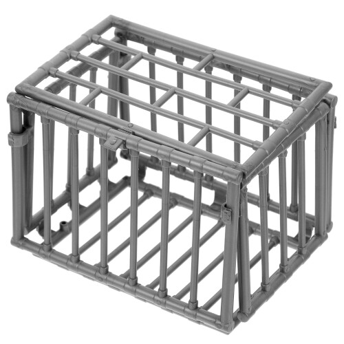 12Stk Grau Käfig Kunststoff Deko DIY Objekt 1