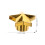 40Stk Universal Ventilkappen Gold Sternform Langlebig 11