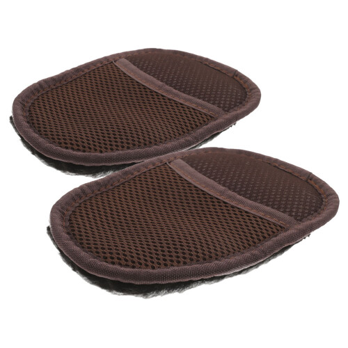 4Stk Schwarze Polierhandschuhe Plüsch Für Lederstiefel Schuhe 1