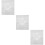 3Stk Acryl Quilt Lineal Weiß Patchwork DIY Stickerei Vorlage 11