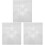 3Stk Acryl Quilt Lineal Weiß Patchwork DIY Stickerei Vorlage 4