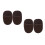 4Stk Schwarze Polierhandschuhe Plüsch Für Lederstiefel Schuhe 8